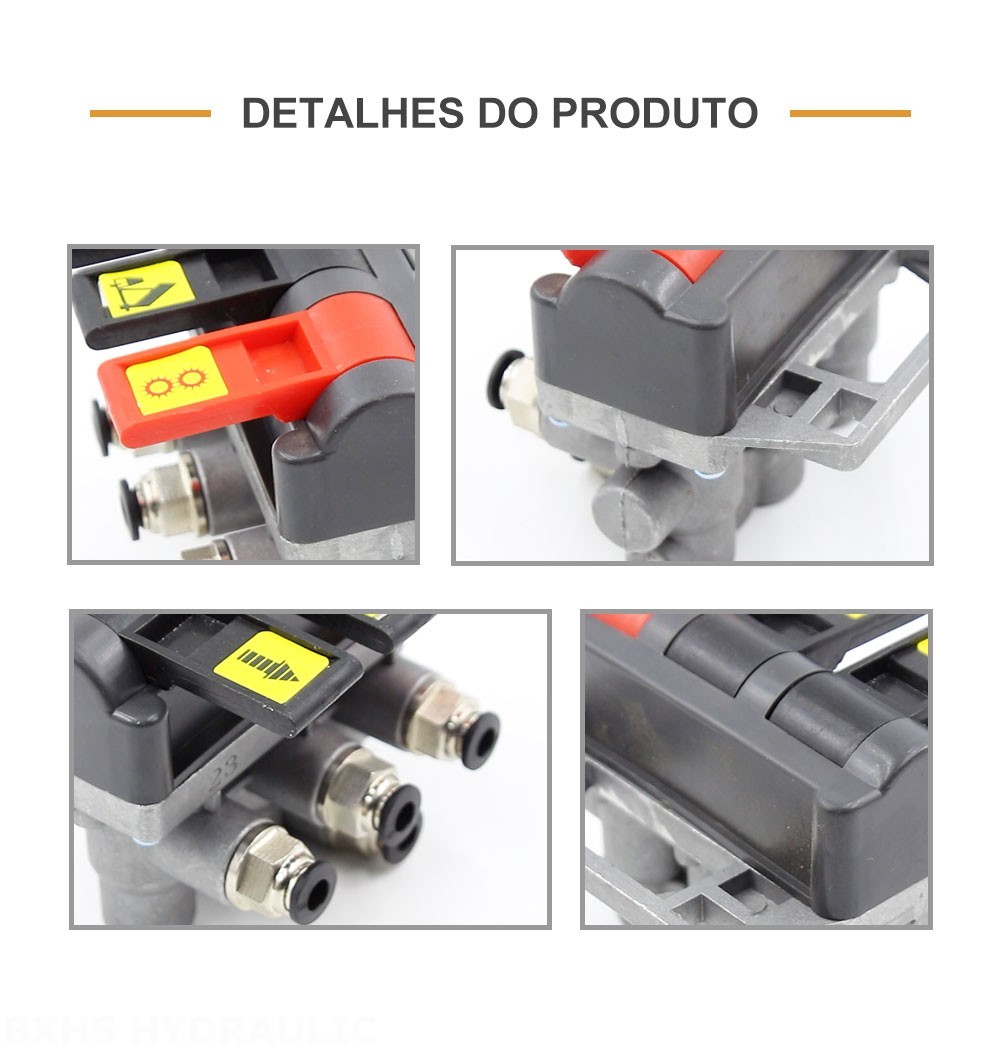 TC-4-TFLF Pneumático 1 carretel Válvula de Controle Hidráulica