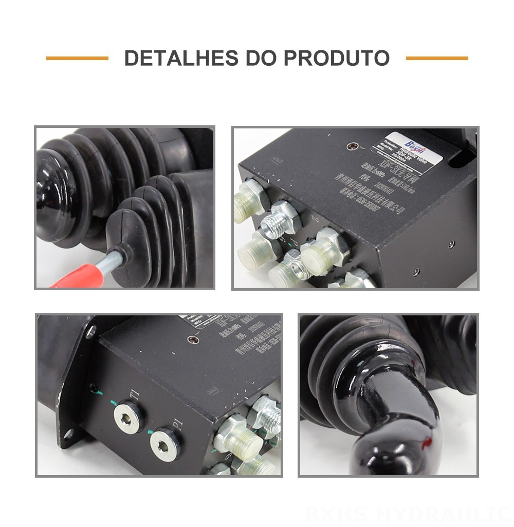 XDF-3X Hidráulico e Manual 2 carretéis Joystick Hidráulico
