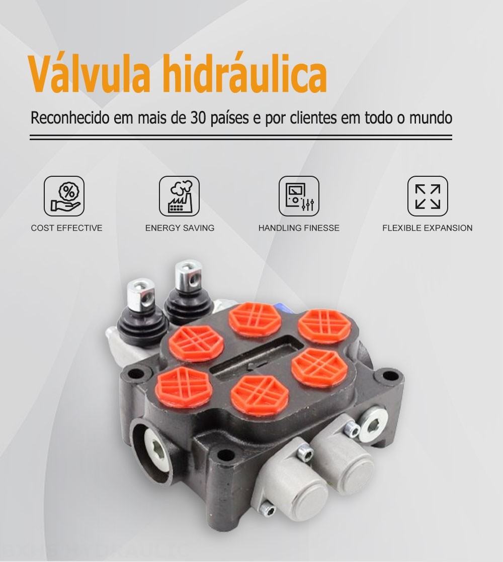 ZT20 Manual 2 carretéis Válvula de Controle Hidráulica