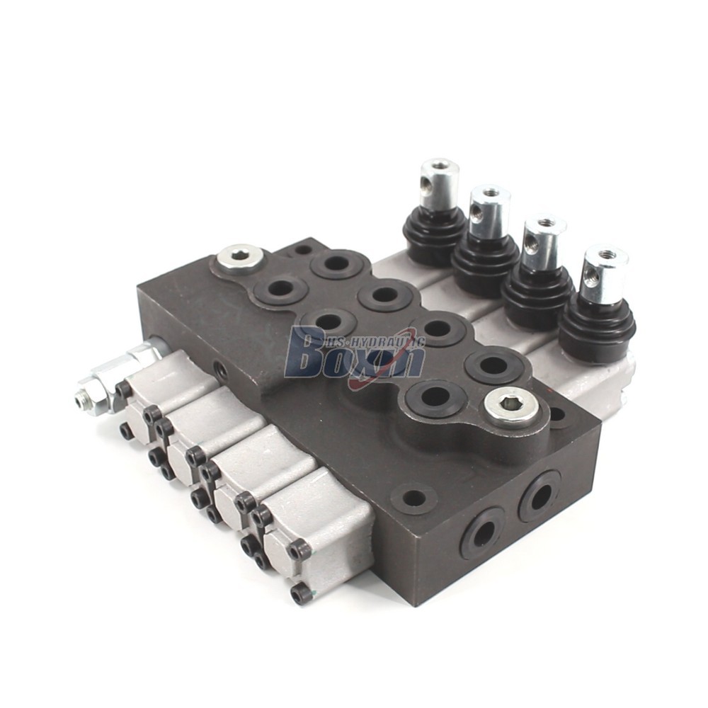 Customized HS45 Manual 4 Spool Monoblock Directional Valve OEM and ODM Service main image