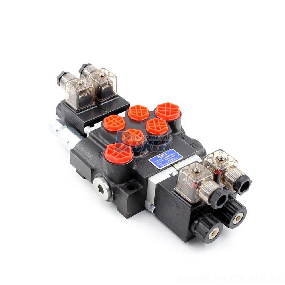 High-Performance P40 Solenoid 2 Spool Monoblock Directional Valves main image