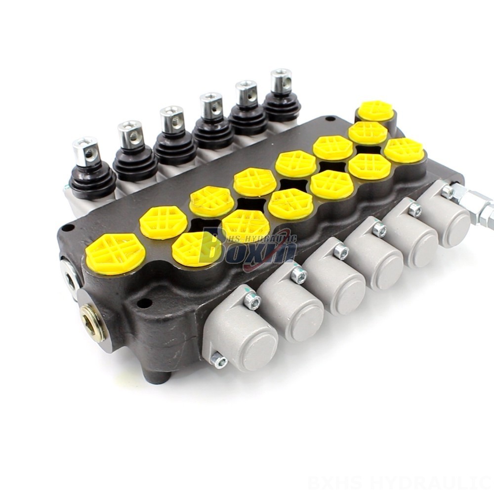 P80-G12-G34-6OT Manual 6 Spool Monoblock Directional Valve Manufacturer main image