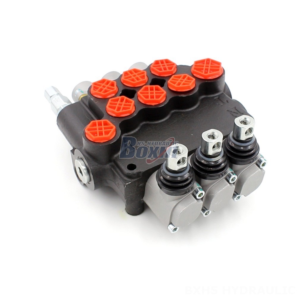 P80-G12-G34-OT Manual 3 Spool Monoblock Directional Valve | Manufacturer & Global Supplier main image