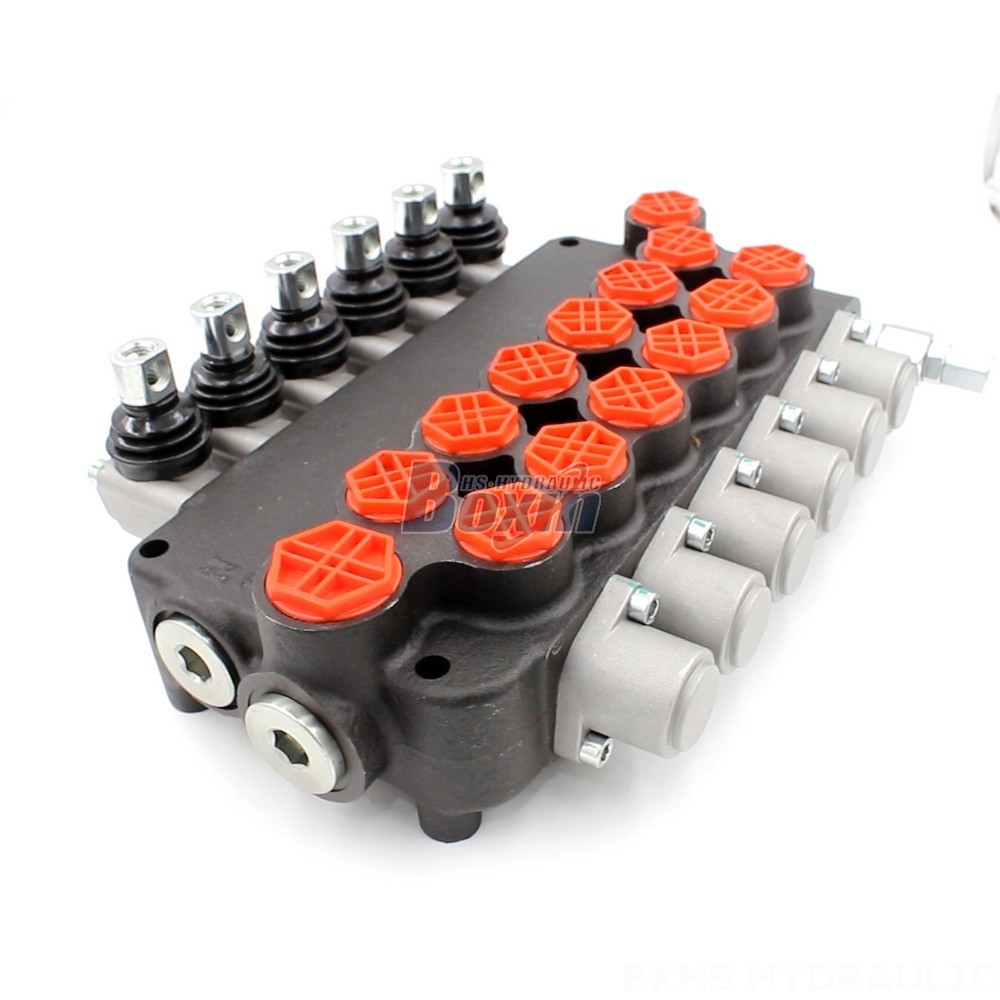 P80-G12-G34-OT Manual 6 Spool Monoblock Directional Valve | Manufacturer & Global Supplier main image