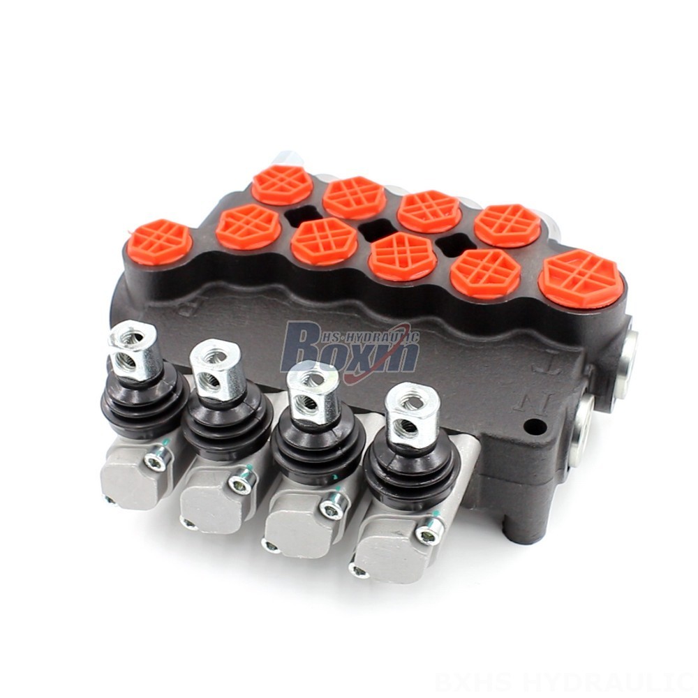 P80-G34-G12-4OT Manual 4 Spool Monoblock Directional Valve main image