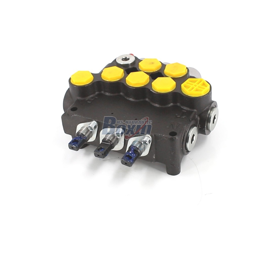 80L/min 3 Spool Monoblock Directional Control Valve P80A-G-BT-2OT main image