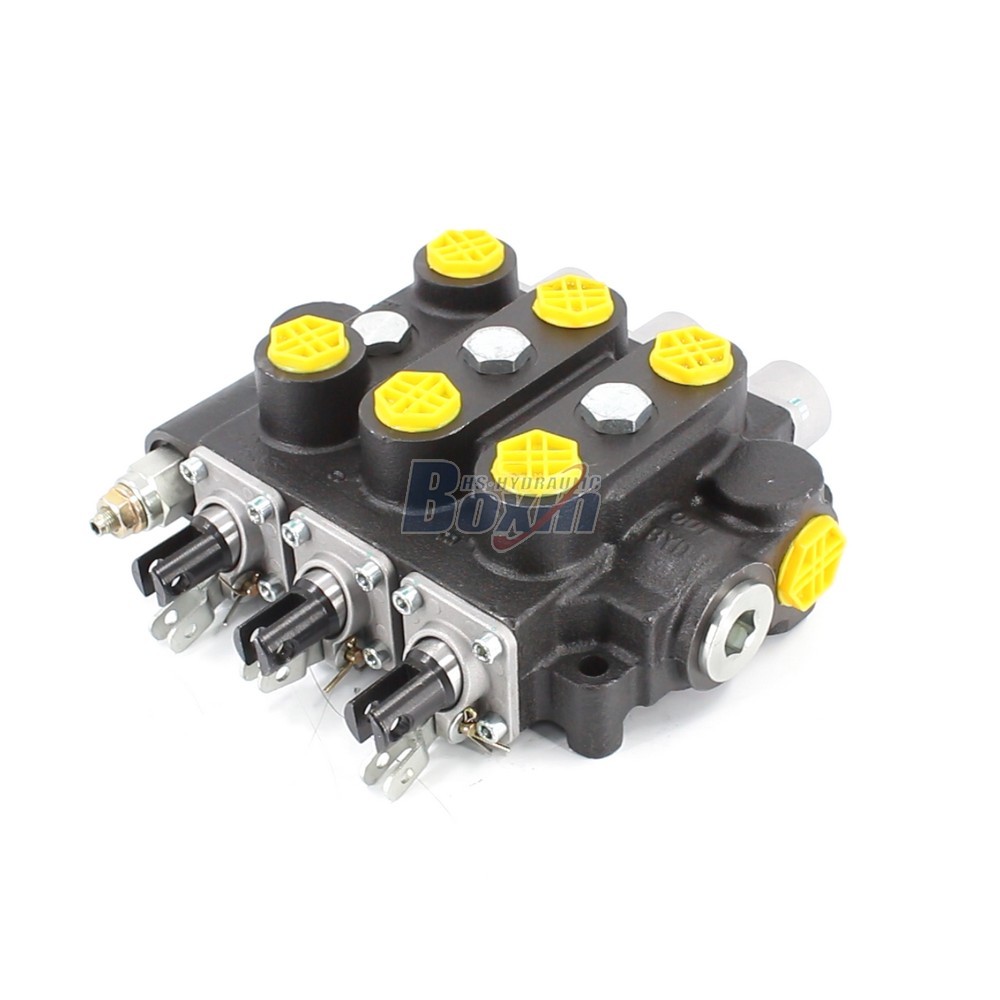 Bulk Order RD5300NPT-3OT Manual 3 Spool Hydraulic Control Valve from Factory main image