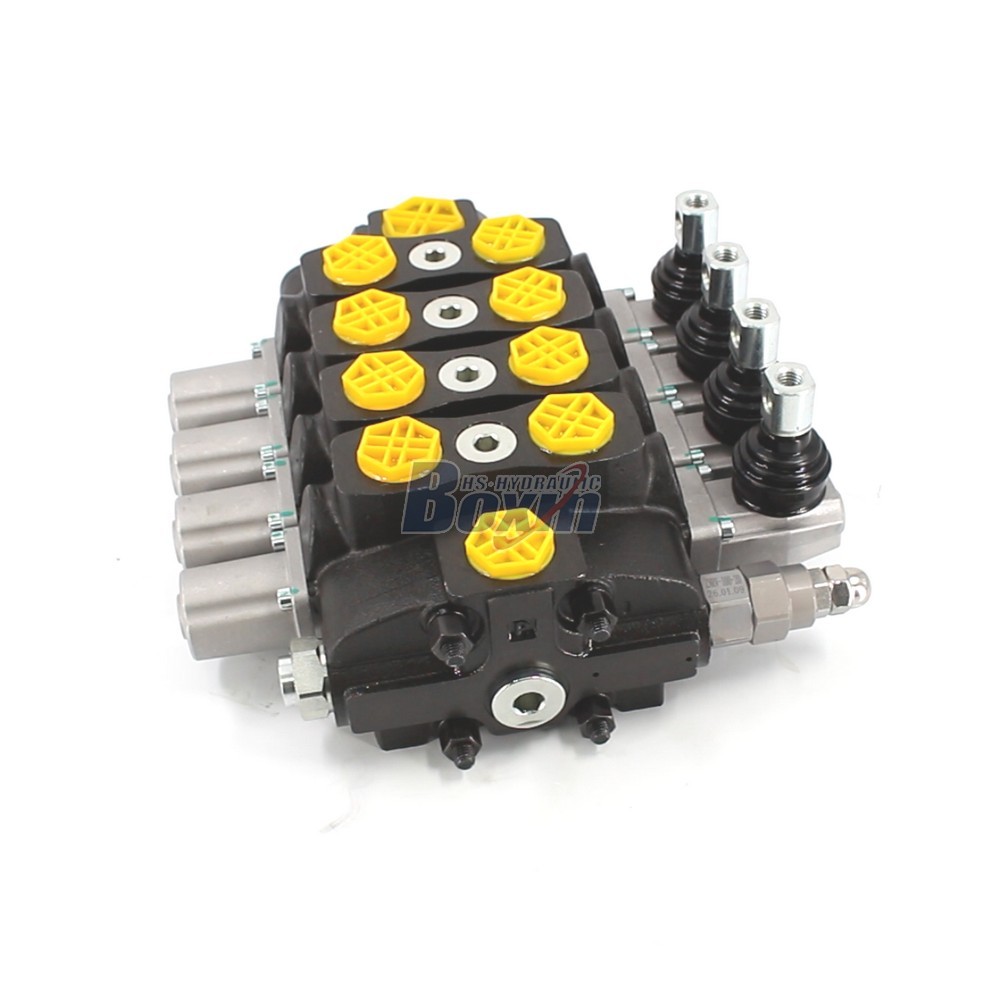Industrial Grade SD8 Manual 4 Spool Hydraulic Valve cover photo