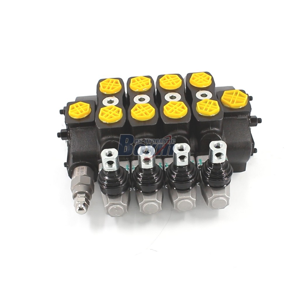 Industrial Grade SD8 Manual 4 Spool Hydraulic Valve main image